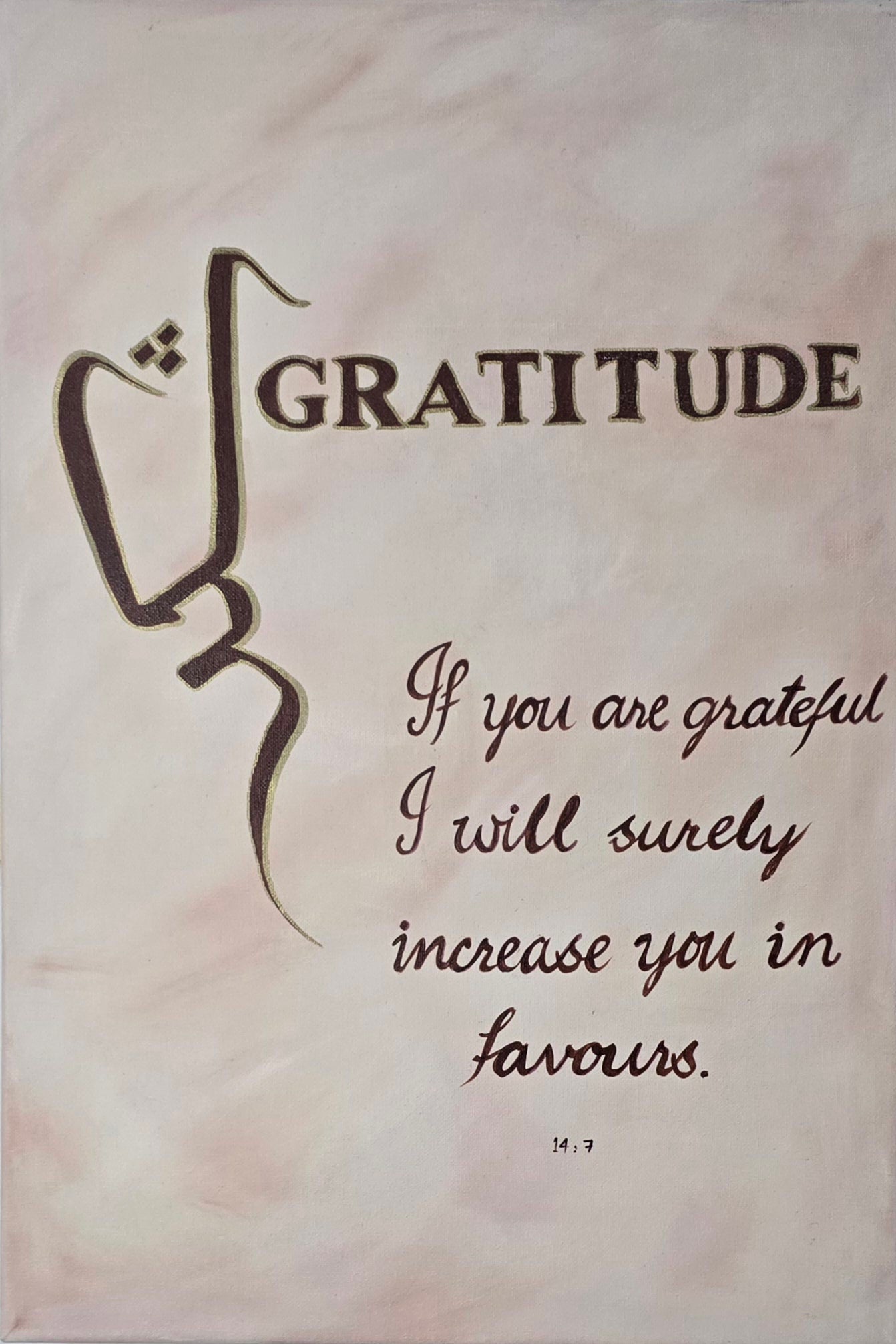Virtues of Faith - Patience, Love, & Gratitude - Gallery-Wrapped Canvas Edge