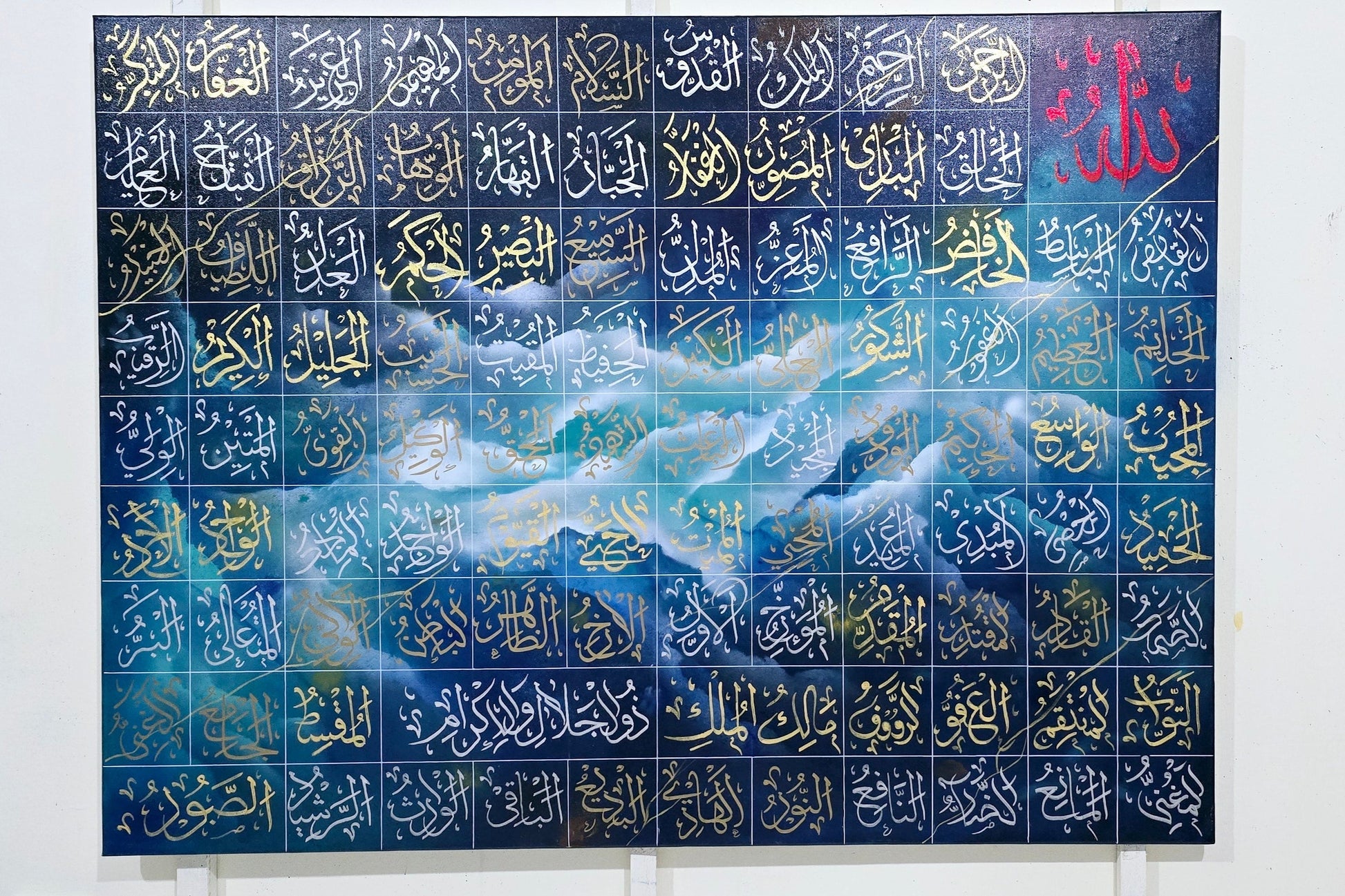 The Divine Attributes - Close-up View of Original Artwork